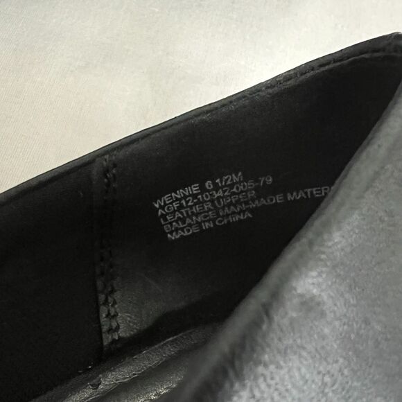 Andrew Geller Women's Black Leather Upper Slip-on Wedges Shoes – 6.5 - Picture 10 of 10